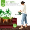 Best Choice Products 6x3x2ft Outdoor Metal Raised Garden Bed, Planter Box for Vegetables, Flowers, Herbs - 2 of 4