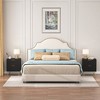 Resenkos 2 Drawer Bedroom Nightstand Set of 2 with Gold Metal Handle and Legs,  Bedside Table - 3 of 4