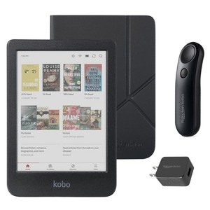 Kobo Clara Colour (Black) eReader with SleepCover & Black Remote Page Turner Bundle - 1 of 4