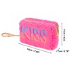 Unique Bargains Women's Portable Sequin KISS Makeup Bag 1 Pc - 2 of 3