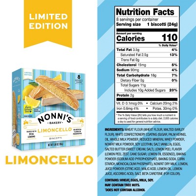 Nonni's Bakery Limoncello Biscotti - 6.88oz