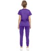 MediChic Womens 8-Pocket Scrubs Set- V-Neck with 4-Pocket Jogger Scrub Pants - 2 of 4