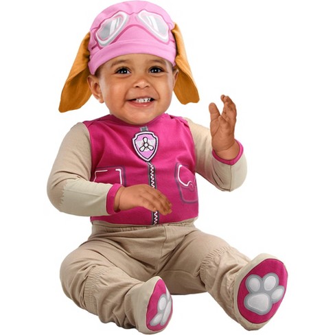 Paw Patrol Skye Infant Baby Girls Zip Up Costume Hoodie Pink 18 Months :  Target