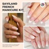 SAVILAND Soft Nail Sponges for Ombre: Gradient Nail Art Sponges with Grabbing Pen, Easy French Tip Stickers for Beginner (White) - 4 of 4