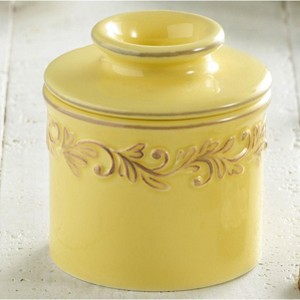 Butter Bell® Crock - Goldenrod Antique Ceramic Butter Keeper, Vintage-Style Butter Dish for Spreadable Butter Without Refrigeration - 1 of 4