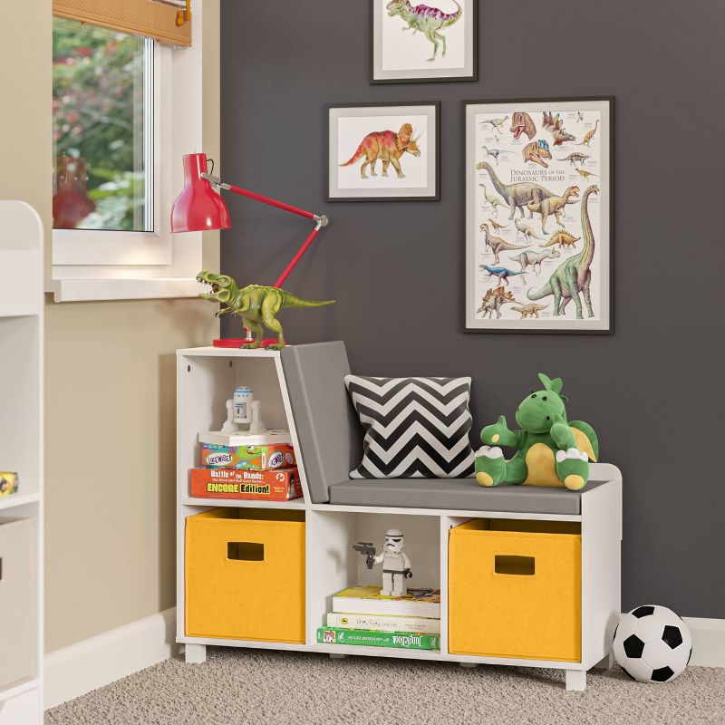 Kids' Book Nook Collection Cubby Storage Bench with 2 Bins - RiverRidge, 3 of 10