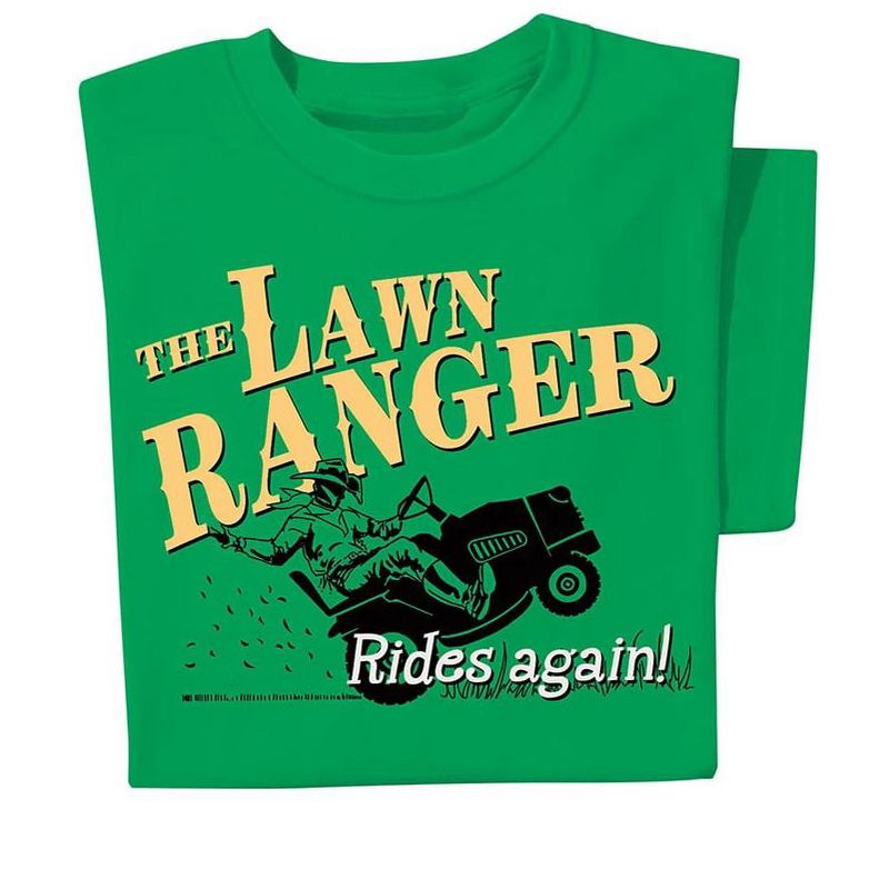 Collections Etc Lawn Ranger Funny Short Sleeve Novelty T-Shirt - Unisex Gift Idea, 3 of 5