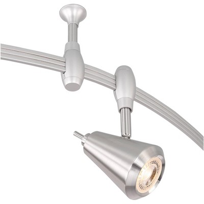 Pro Track 6-Light Brushed Nickel LED Monorail Track Fixture