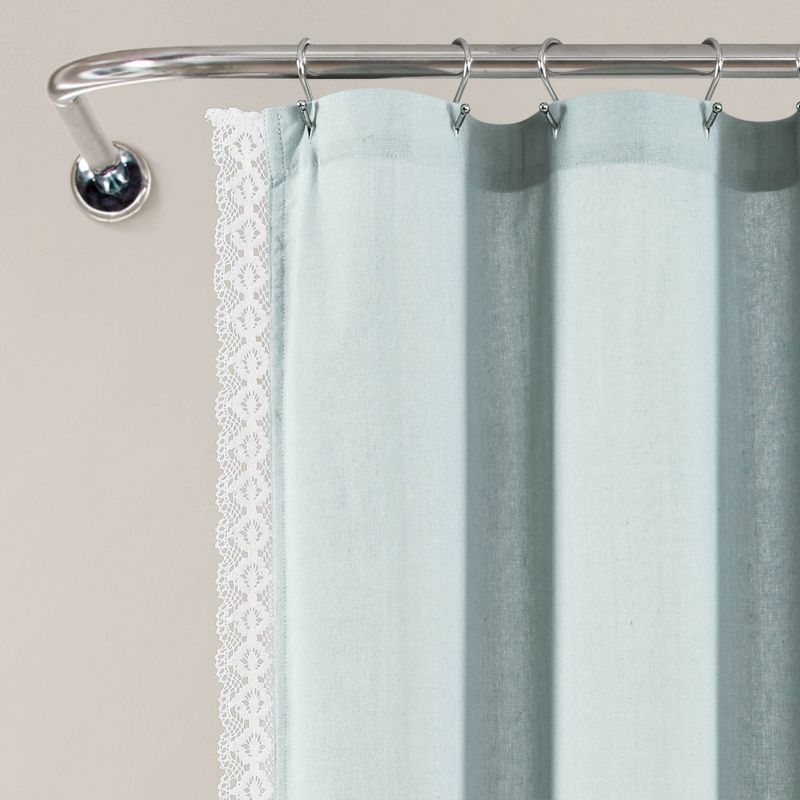 Rosalie Shower Curtain Blue - Lush D&#233;cor, 3 of 8
