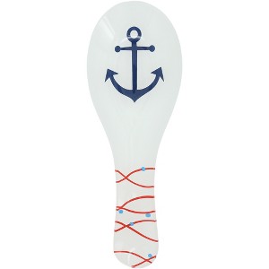 Pavilion Gift Company - Lake - 9.25" Glass Spoon Rest - Spoon Rests - 1 of 4