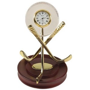 Jiallo  Crystal Hockey Clock with Wood Base - 1 of 1