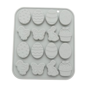 Unique Bargains Chocolate Mould 6-Cavity Easter Bunny Egg Butterfly Candy Mould Hand Wash 5.83"x4.92"x0.47" 1 Pc - 1 of 4
