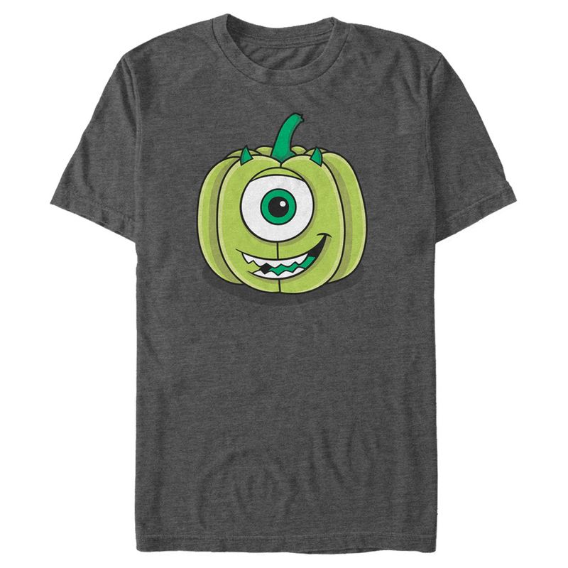 Men's Monsters Inc Halloween Pumpkin Mike T-Shirt, 1 of 6
