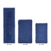 Lilly Crochet Collection 100% Cotton Tufted Reversible 3-Piece Bath Rug Set – Super Absorbent, Machine Washable Bathroom Mats with Crochet Pattern - 2 of 4