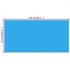 VidaXL Rectangular Pool Cover 216 x 108 inch PE Blue - 3 of 3