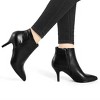 Allegra K Women's Halloween Pointed Toe Zipper Stiletto Heel Ankle Boots - 2 of 4