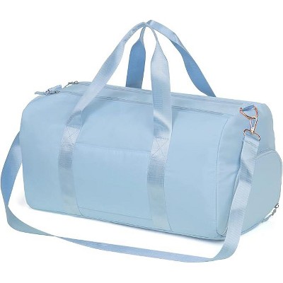 Hachikiko Gym Duffle Bag with Wet Pocket & Shoe Compartment,Lightweight 20" Sports Travel Weekender Bag,Water Resistant