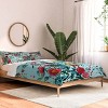 Deny Designs 3pc King Burcu Korkmazyurek Summer Garden Comforter and Sham Set - 2 of 4