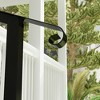 FUFU&GAGA Black Metal Outdoor Handrail - Adjustable, Wall/Floor Mount for Steps & Porches - 4 of 4