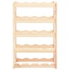 vidaXL Wine Rack for 20 Bottles Pinewood - 2 of 4