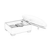 Sapphtopaz Storage Ottoman Footrest Upholstered Ottoman with Storage Shoe Bench Vanity Stool for Living Room, Bedroom, Entryway - 4 of 4