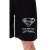 DC Comics Mens' Superman The Man Of Steel Character Sleep Pajama Shorts Black - 2 of 3