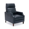 Biscoe Push Back Recliner Chair, Leather Gel Upholstery with Clipped Arms & Solid Wood Legs - 3 of 4