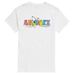 Men's - Peanuts - Snoopy Beach Ball Short Sleeve Graphic T-Shirt - 1 of 4