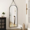 Beautyolove 48"L x 16"W Arched Mirror with Hanging Leather Strap Full - 4 of 4