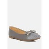 Rhinestones Embellished Toe Cap Ballerinas - 2 of 4