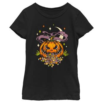 Girl's Lost Gods Halloween Jack-O'-Lantern Candy T-Shirt