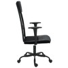 vidaXL Office Chair Black Mesh Fabric and Faux Leather - 4 of 4