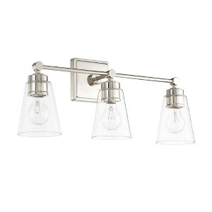 Capital Lighting Rory 3 - Light Vanity in  Polished Nickel - 1 of 1