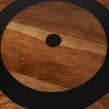 Olivia & May Teak Wood Geometric Layered Circle Accent Table: No Assembly, Indoor Use, Modern Style - 4 of 4