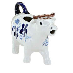 Blue Rose Polish Pottery D081 Manufaktura Cow Creamer - 1 of 1