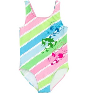 Powerpuff Girls Blossom Bubbles Buttercup One Piece Bathing Suit Little Kid to Big Kid - 1 of 4