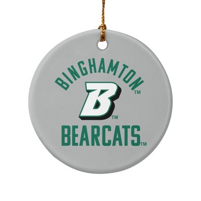 Binghamton Bearcats Porcelain Holiday Christmas Tree Ornament