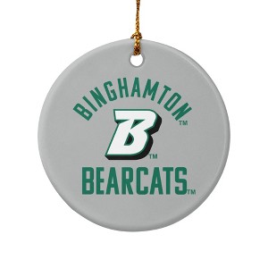 Binghamton Bearcats Porcelain Holiday Christmas Tree Ornament - 1 of 4