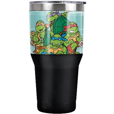TMNT Turtle Group Steel Tumbler 30oz Coffee Travel Mug