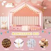 KWPZQEB Canopy Bed for Kids, Montessori Floor Bed Frame with High Guardrails and Roof, Wood Toddler Bed Frame for Girls & Boys - 4 of 4