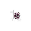 Black Bow Jewelry Sterling Silver with Purple Crystals February Bubble Bead Charm - 2 of 3