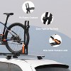 TOOENJOY Roof Mount Bicycle Car Rack, Upright Bike Rooftop Mount Rack with Dual Load Arm & Safe Ratchet Lock,Only for Movable Crossbar - 4 of 4