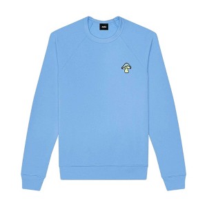 Dalix Mushroom (Glow in the Dark) Embroidered Fleece Sweatshirt Pullover Mens - 1 of 4