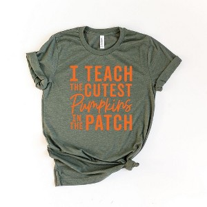 Simply Sage Market Women's I Teach The Cutest Pumpkins In The Patch Short Sleeve Graphic Tee - 1 of 2
