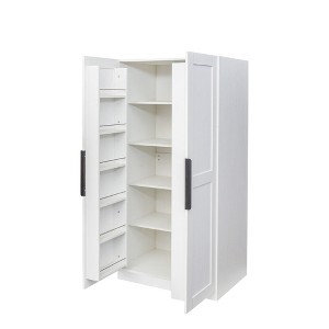 NicBex 62.99 Inch Tall Kitchen Pantry Storage Cabinet with 2 Doors and Shelves for Dining Room,Bathroom,Kitchen - 1 of 4