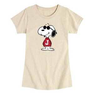 Girls' - Peanuts - Joe Cool Pose Short Sleeve Graphic T-Shirt - 1 of 3