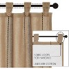 Stitched Burlap Natural Panel Set of 2 84x40  VHC Brands - 3 of 4
