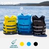 TRC Recreation Super Soft Adult Size Small Life Jacket USCG Approved Vinyl Coated Foam Swim Vest for Swimming Accessories and Beach Gear, Blue - 4 of 4