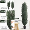 Rbied Green Composite Artificial Tree, Artificial Foliage/Topiary for Indoor and Outdoor ( 2-Piece ) - 4 of 4