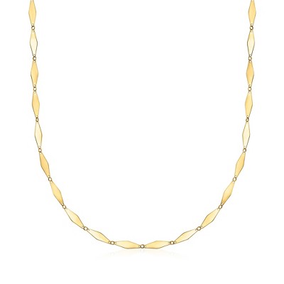 Ross-Simons Italian 14kt Yellow Gold Mirror-Link Necklace